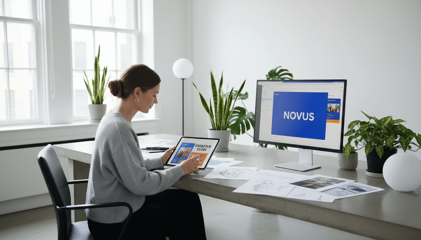 Designer creating product design solutions at Axiom Labs